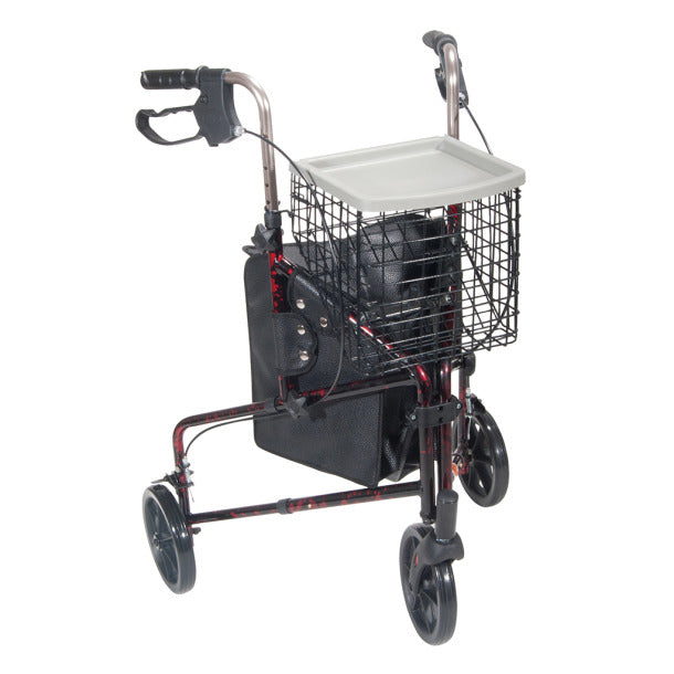 Deluxe 3 Wheel Aluminum Rollator