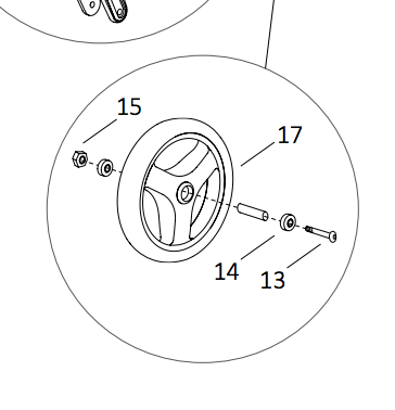 Axle Nut for Nexus Walker