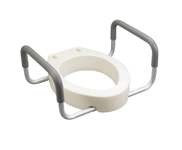 Raised Toilet Seat with Removable Arms